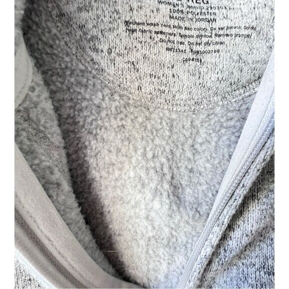 Women's L.L.Bean Sweater Fleece Coat grey casual rugged construction Size S. - Picture 6 of 12